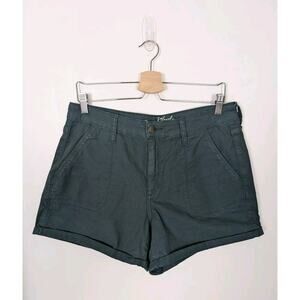 Universal Thread Size 12 Hunter Green Cuffed Shorts 4" Inseam New Nwot